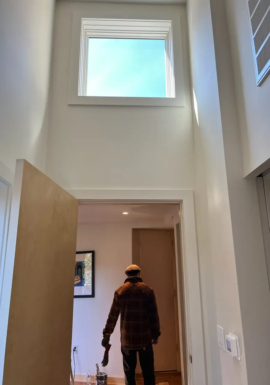 Tim Standing Under Finished Trim
